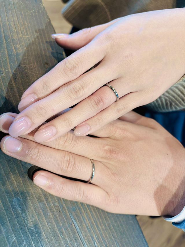 鎌倉彫金工房さんで制作した結婚指輪