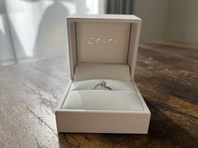 箱と指輪の完成写真