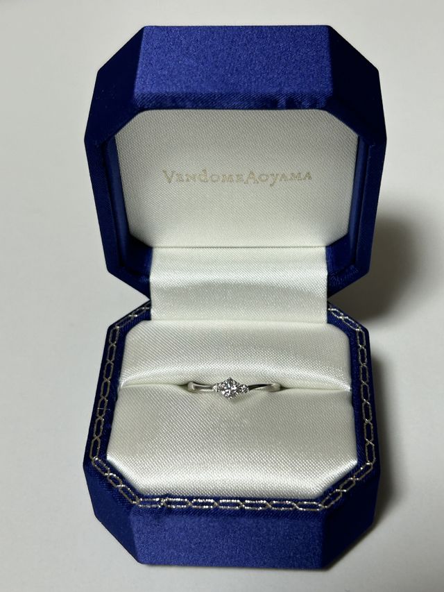 プロポーズ時にもらった婚約指輪