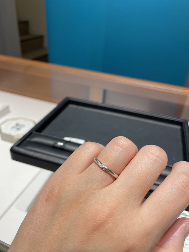 着け心地も良く、さりげないダイヤモンドも素敵です。