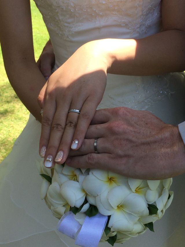 バリ島結婚式にて。