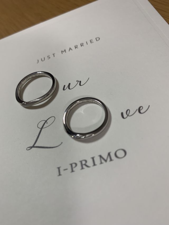 アイプリモさんの、指輪撮影カードで写真を撮りました