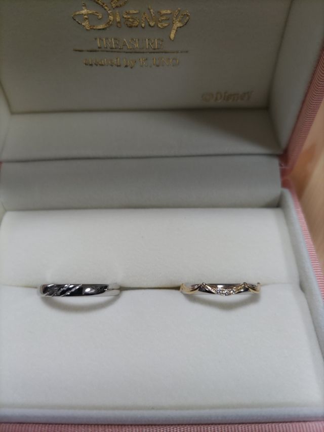 2人のリングの写真