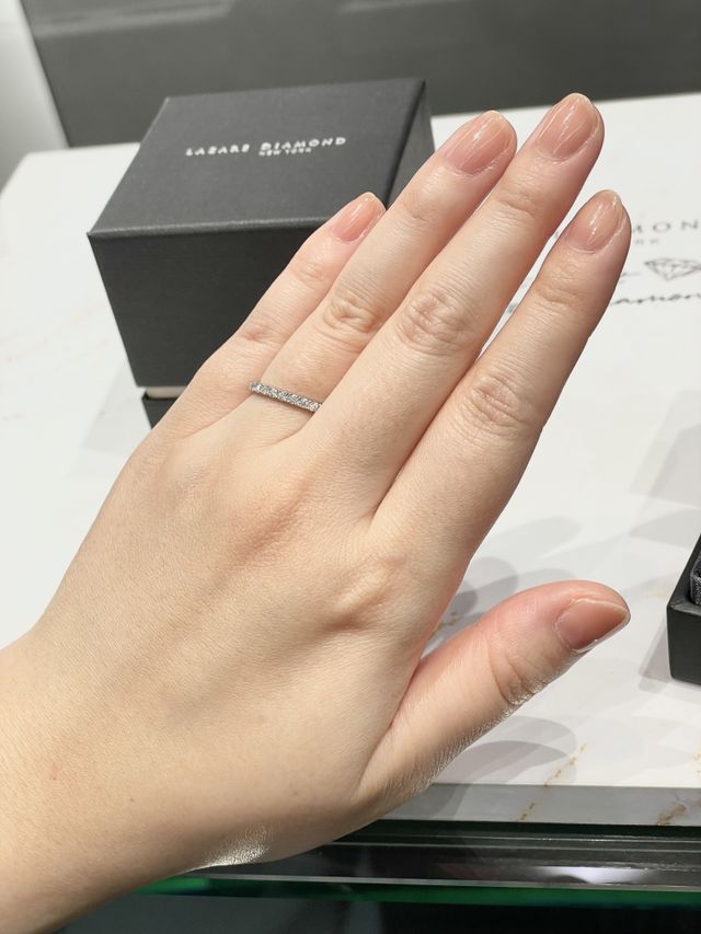 着用時
ハーフエタニティ