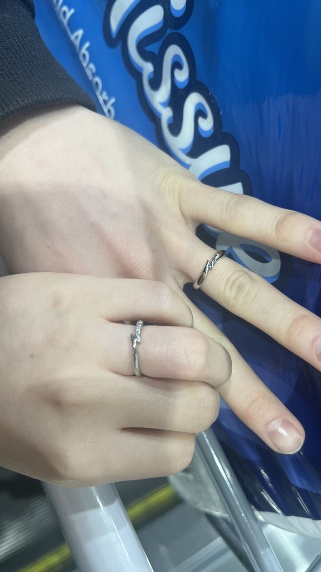 受け取った日につけてみました