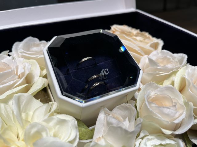 指輪を受け取る時に、とても可愛くしていただきました。