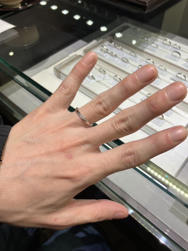 店舗での着用時。