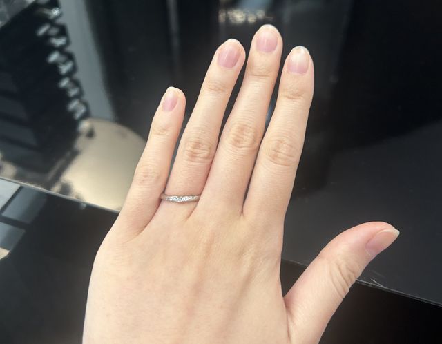 指輪の着用画