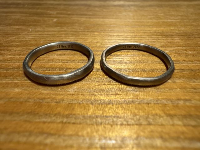 大切な記念日を刻印しました。