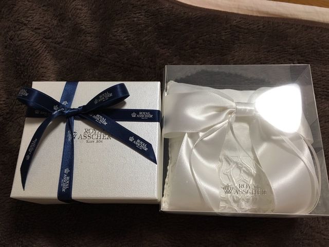 購入時に頂いたリングピロー