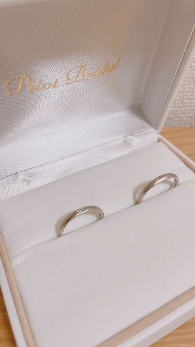 Pilot Bridal新作の結婚指輪。