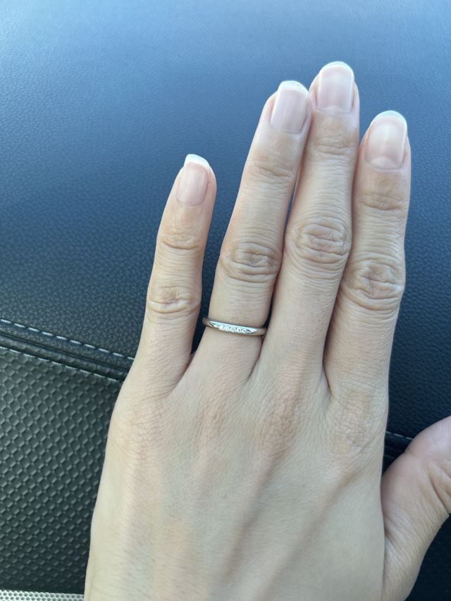 ダイヤモンドがキラキラして一目惚れでした