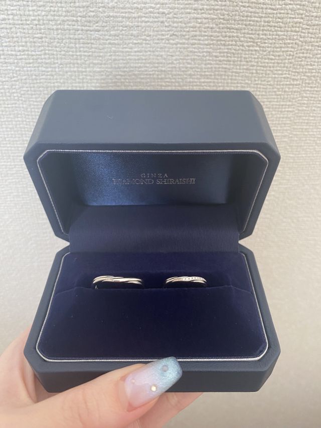 ペアで購入した結婚指輪