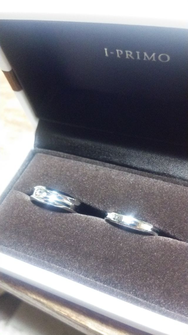 旦那と私それぞれ好みなデザインでオーダーしました(^_^)