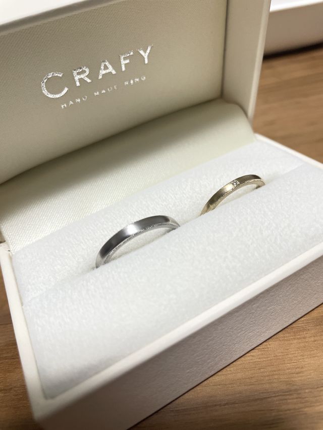 プラチナ950とシャンパンゴールド