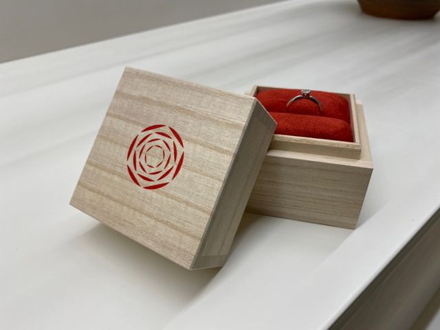 受取時にお店の方が素敵な写真を撮ってくださいました。