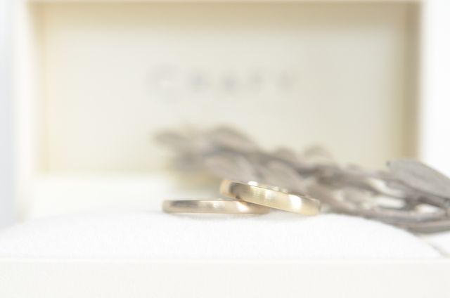 上 シャンパンゴールド
下 ホワイトゴールド 