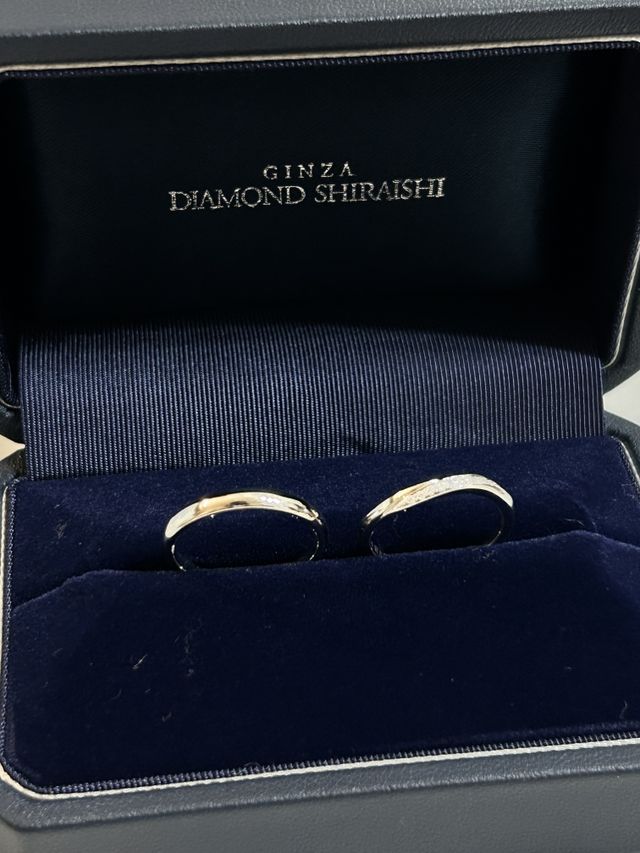 結婚指輪を手にして、
自分たちは夫婦になったんだと実感