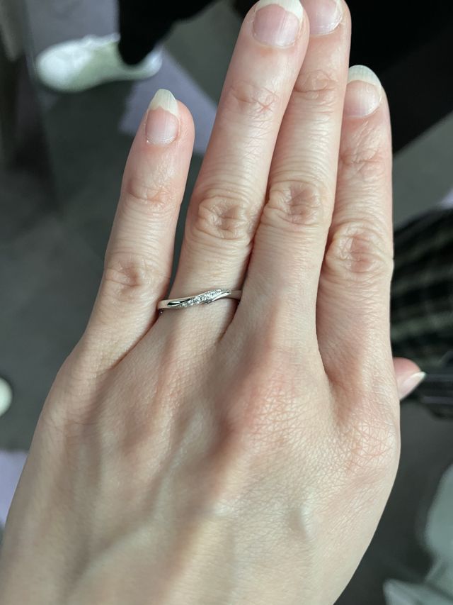 普段の光の下での見え方をすすめてもらいその場所で写しました