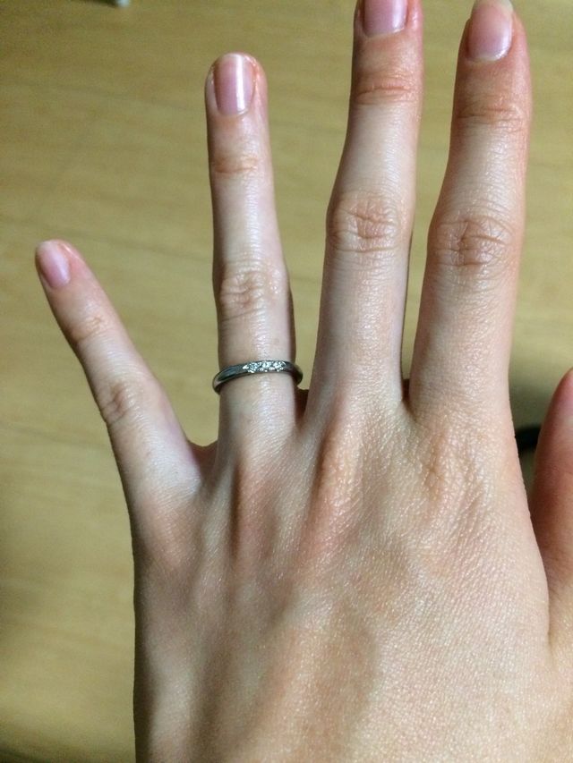 結婚指輪の方です。