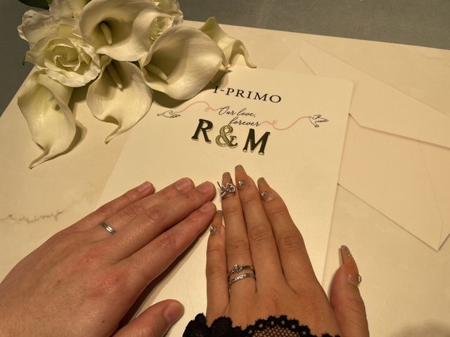 イニシャルがついている台を
店員さんが置いてくれました！