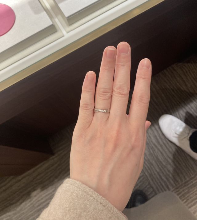 結婚指輪単体でも綺麗です