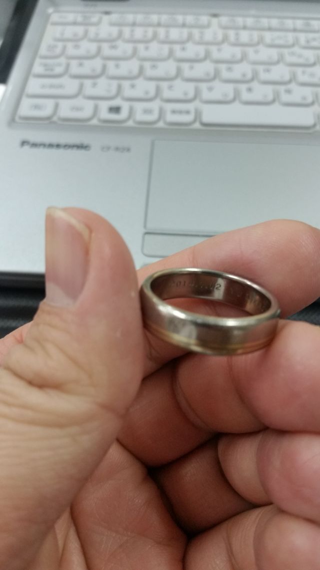 内側には結婚記念日の刻印も