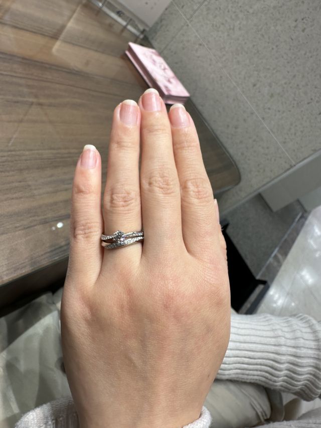 彼女と一緒に受け取る際に憧れた以上な綺麗さです。