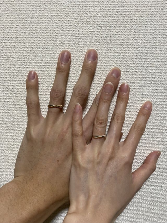 指輪購入日に撮った写真
