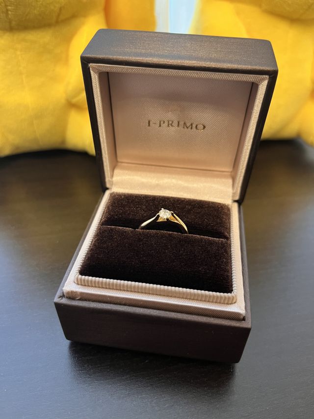 リングボックスに入れた状態