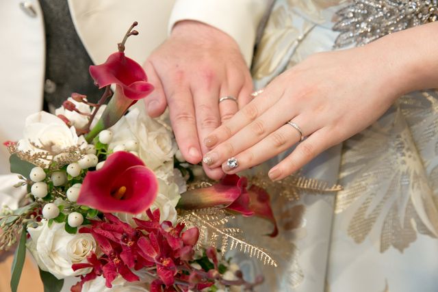 結婚式での写真です。