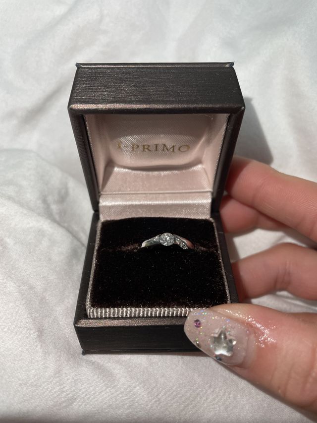 プロポーズしてもらった時の婚約指輪です