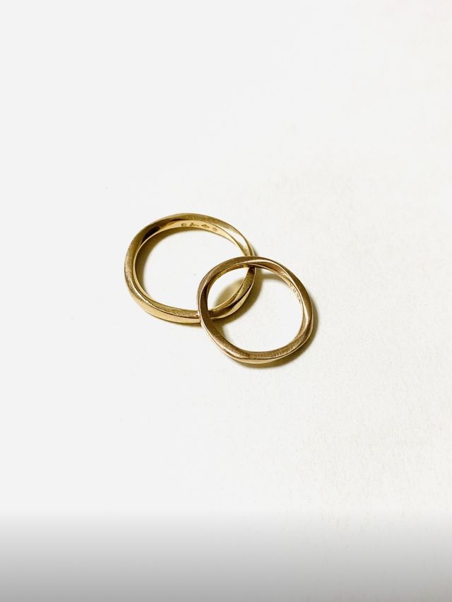 指輪が届いた日に撮影しました。