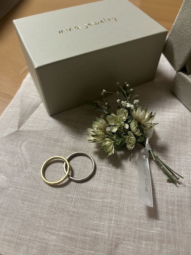 指輪が届いた当日に撮影した写真です