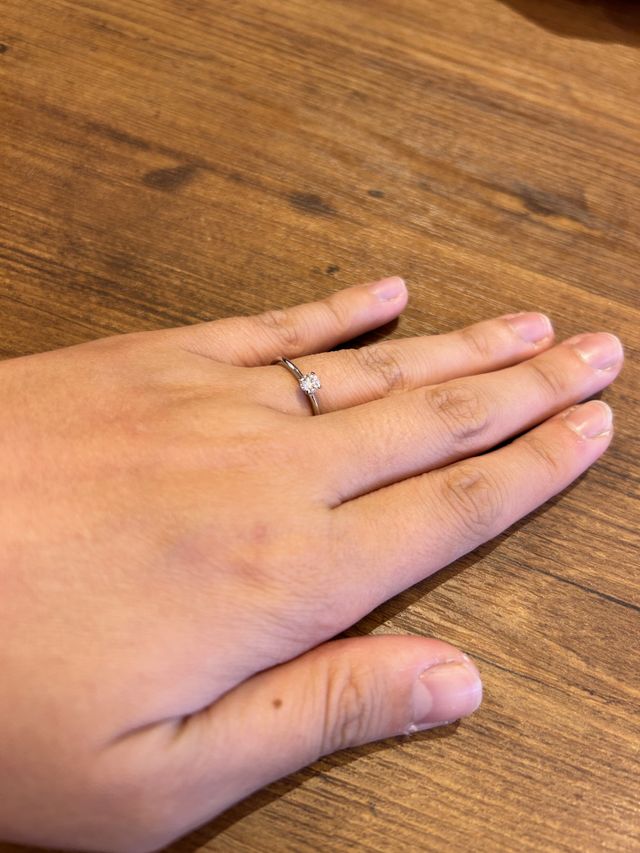 初めてつけた時の写真