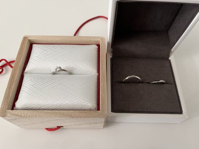 入籍した日に撮った写真