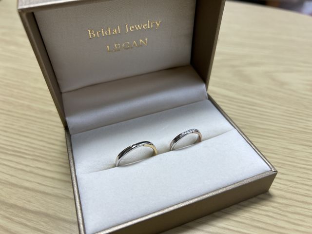 結婚指輪に購入しました！

