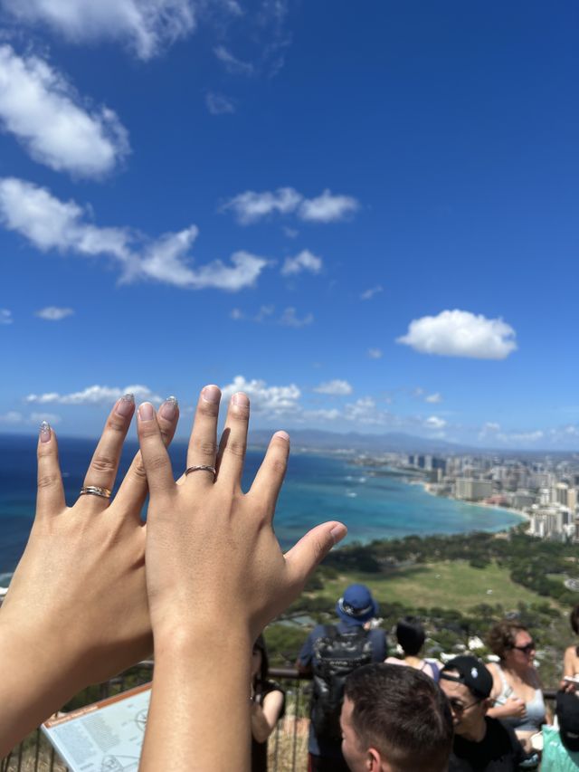 新婚旅行での1枚