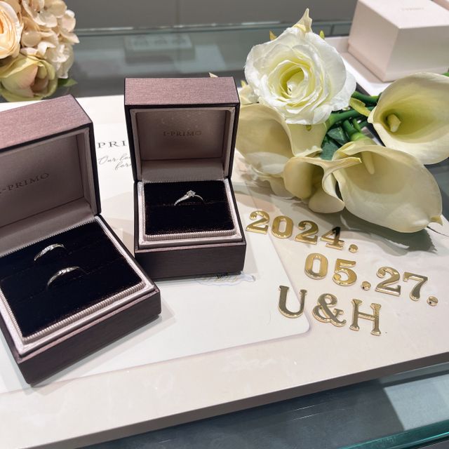 婚約指輪と結婚指輪を一緒に購入しました！