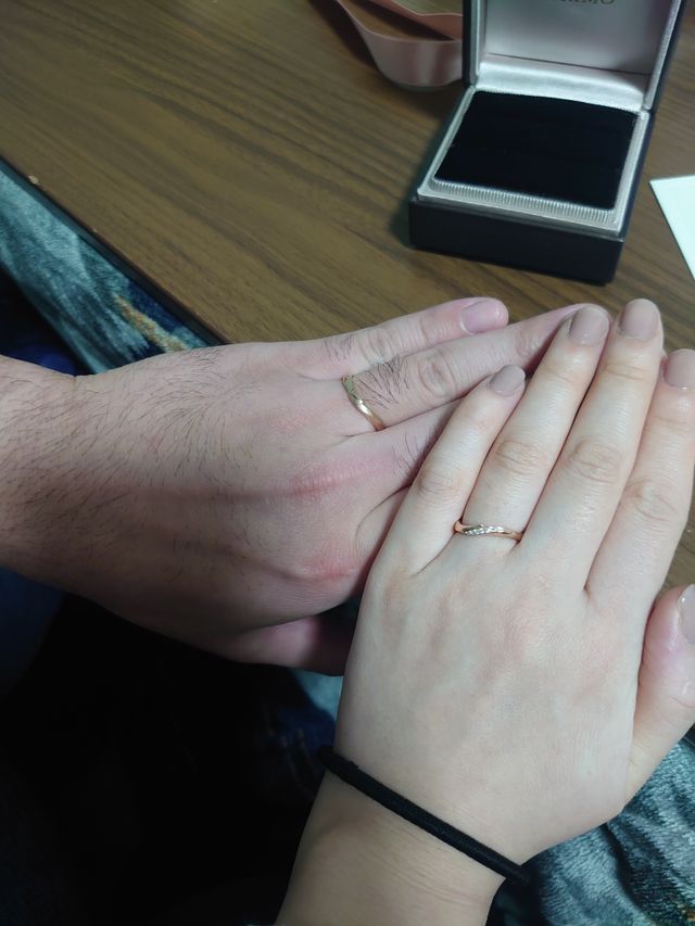 夫と一緒に撮った写真です。