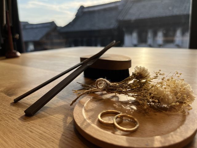 当日持ち帰り可能な指輪も一緒に作りました。