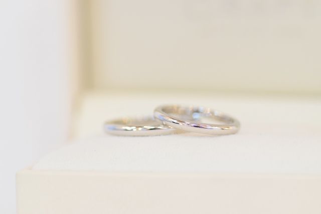 お互いを想いあって作った結婚指輪ができました