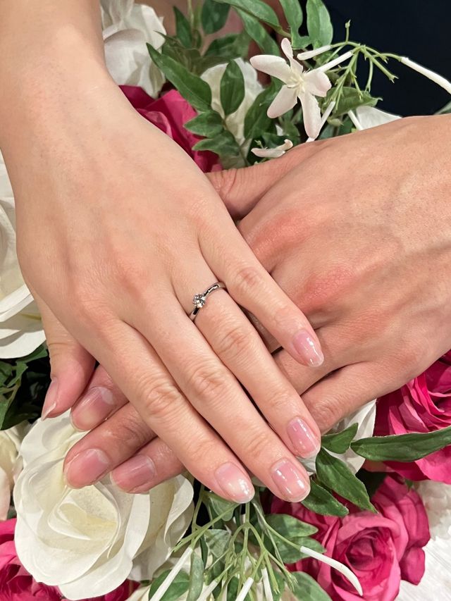 とても素敵な指輪をお作りいただき、大変嬉しく思います。