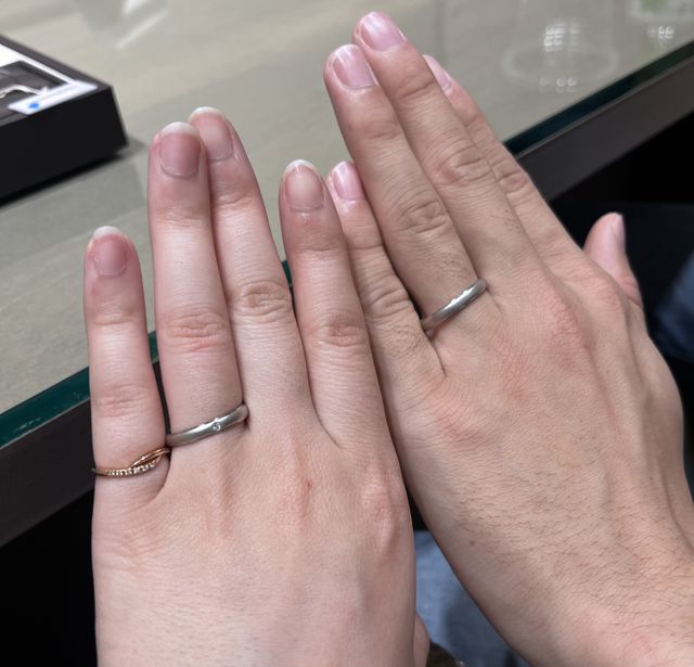 ペアアイテムのリング