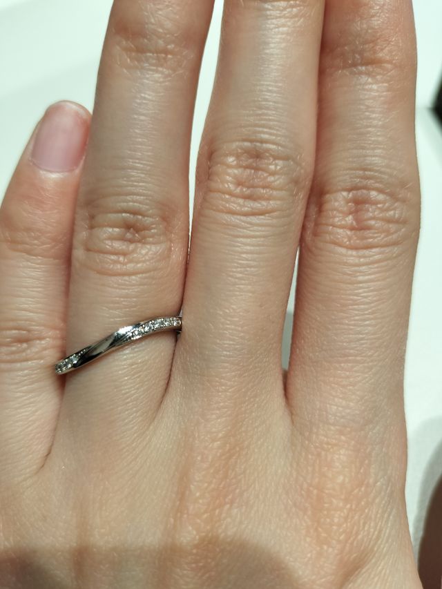 店舗で試着した時の写真