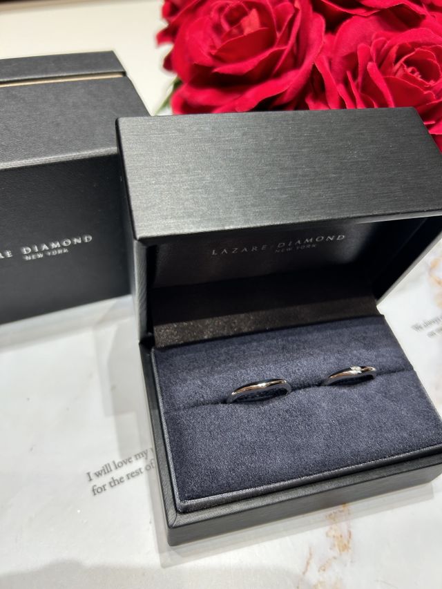 同じタイプの指輪にしました