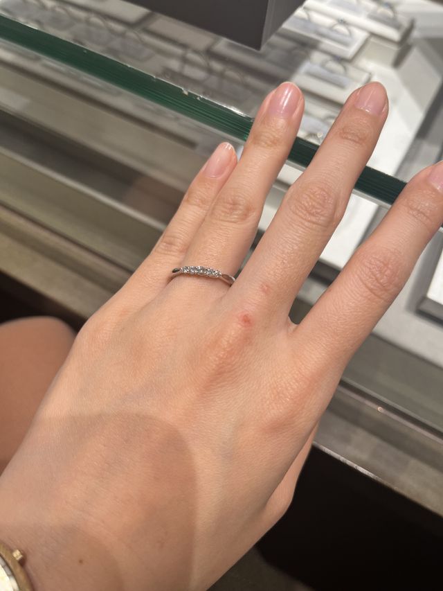 試着時の写真です。