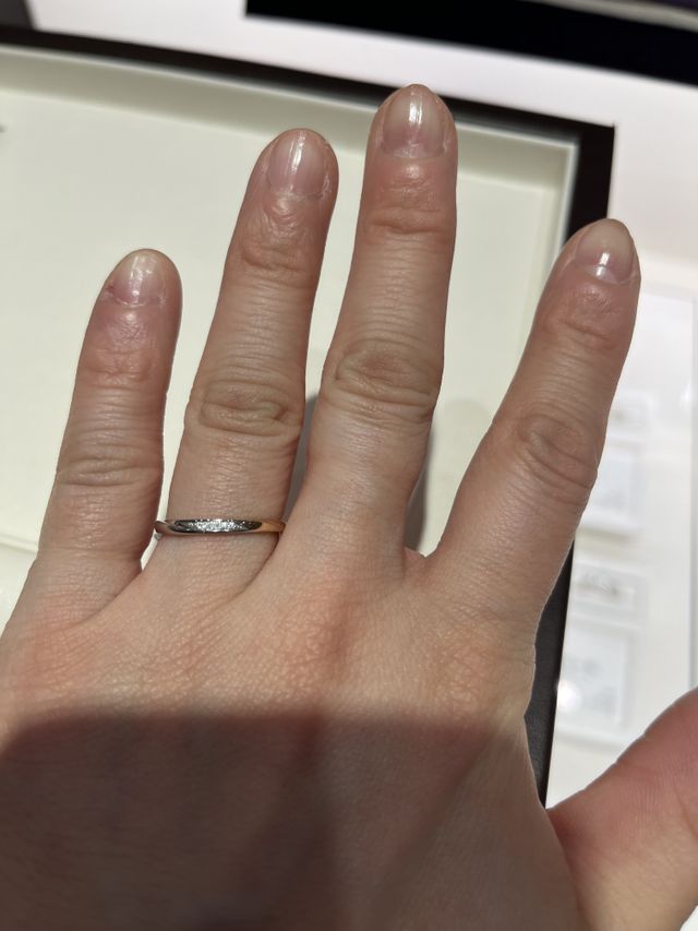 プラチナとゴールドのコンビです。