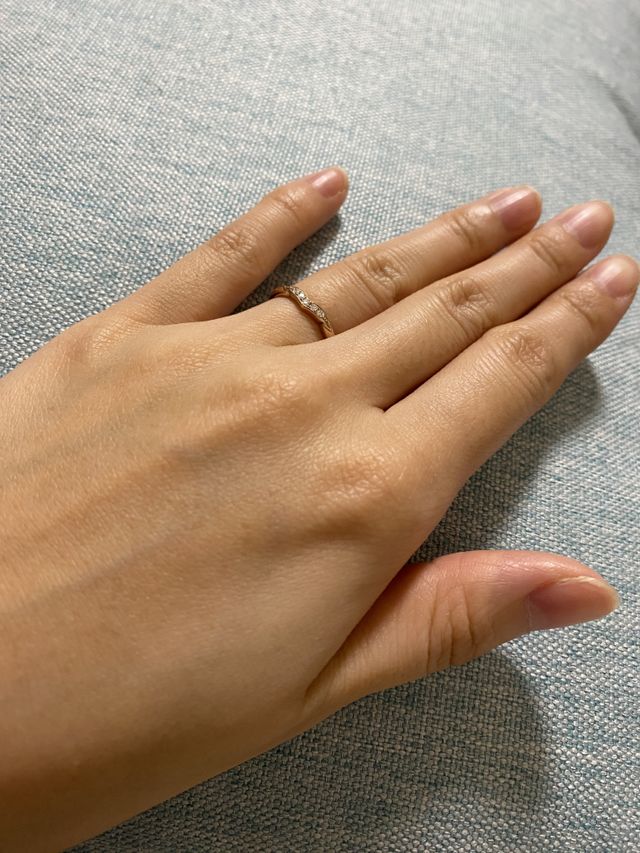 着用時（ピンクゴールド）