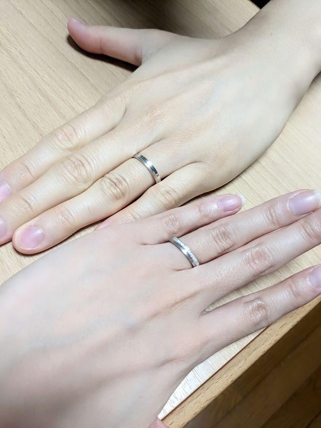 男性用も鏡面仕上げで耀きます。